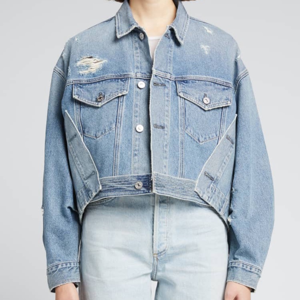 Citizens of Humanity Yael Denim Jacket, Size Medium, Dove